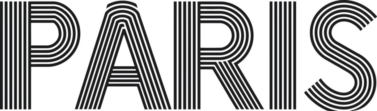 Paris typography art