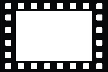 Vintage film strip border frame