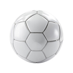 A classic soccer ball isolated on transparent background, a symbol of the sport, ready for a game, match, or training session on the field