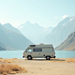 Obraz premium camping in the desert