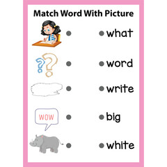 Word Recognition Activity Worksheet for kids page 10