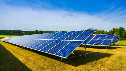 professional Solar Panel Installer Working on a Residential Rooftop with Mountain Backdrop