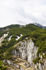The view of the top Untersberg mountain, Salzburg, Austria