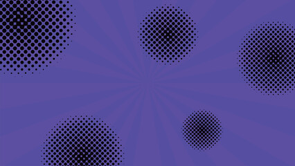 夏色のカラフルな放射状・集中線の背景イラスト