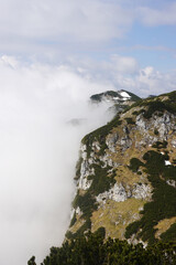 The view of the top Untersberg mountain, Salzburg, Austria