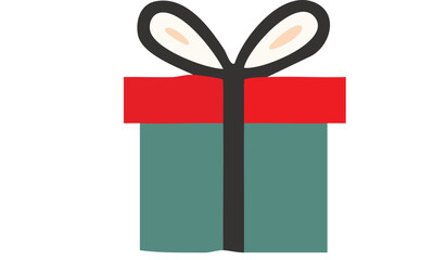 Present for Celebration: A festive gift box, wrapped and adorned with a vibrant bow, ready to be given as a symbol of joy.