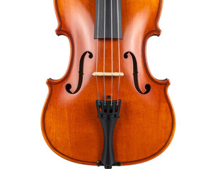  Classic Brown Violin Front View PNG