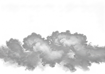 Smoke isolated on transparent background