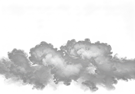 Smoke isolated on transparent background