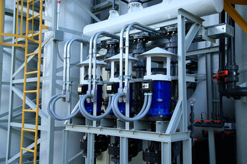 Pumps and piping in water treatment facilities