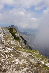 The view of the top Untersberg mountain, Salzburg, Austria