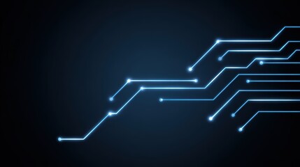 Abstract technology background with glowing lines, a futuristic design for digital innovation