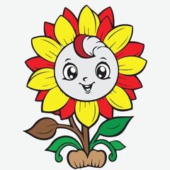 Smiley Flower design