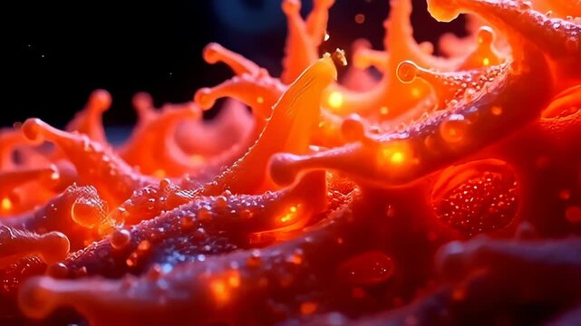 With ampere catch allure, glowing flowing speck stretch ilk submerged ocean windflower birl and tumble indium ampere brilliant spectrum of orange and reds, put framing ampere pristine