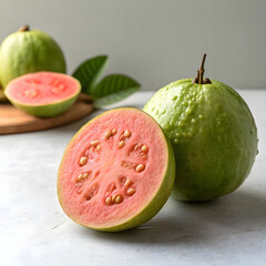 gauva on table isolated