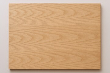 Clean Wooden Cutting Board on Light Background, Ideal for Food Photography and Product Presentation