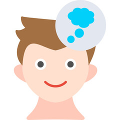 Naklejka premium Thought icon