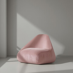 şık ve modern &uuml;&ccedil;gen pembe koltuk