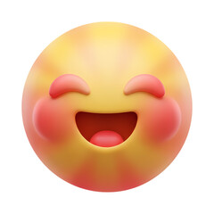 Fototapeta premium emoji on white background