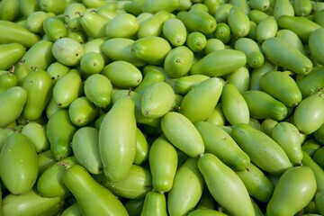 Fresh Green Eggplants
