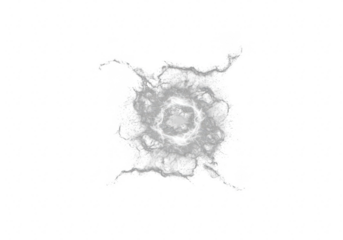 Abstract circular energy burst isolated on transparent background