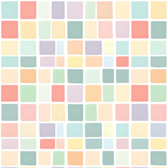 Soft pastel colored squares and rectangles pattern background