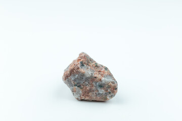 A stone on a white background