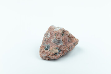 A stone on a white background