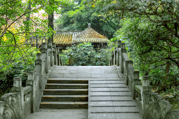 The stone bridge in Chengdu People's Park