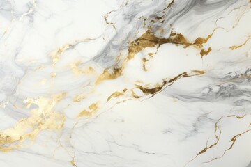 Obraz premium white marble with gold veining