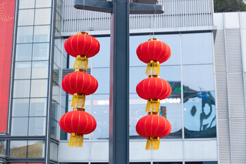 The Spring Festival, red lanterns