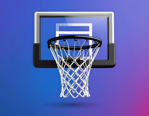 Basketball hoop graphic