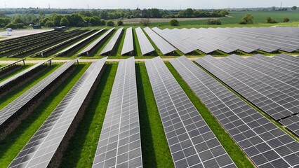 Solar Farm Essex UK drone,aerial © Air Video UK 