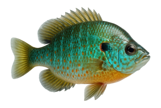 Vibrant bluegill sunfish with distinct patterns.