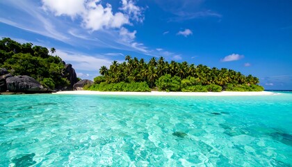 Fototapeta premium Tropical island beach paradise view