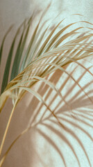 Obraz premium Minimalist Yoga and Wellness Lifestyle Photography Palm texture – Calm, Mindful, Natural Light Aesthetic