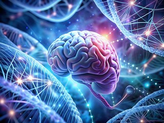 Illustration of a human brain with neural connections, representing intelligence and artificial intelligence