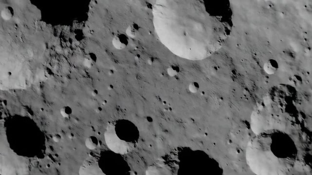 Cratered lunar surface gray texture