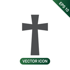 Simple black cross icon