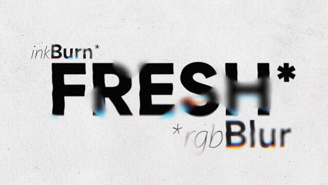 RGB Ink Burn Titles