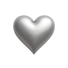 Silver heart shape on a black background.