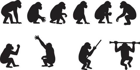 vector silhouettes of people