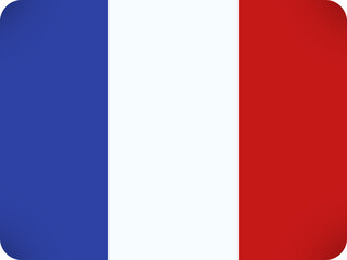 The national flag of france a tricolor of blue white and red vertical bands representing liberty equality and fraternity