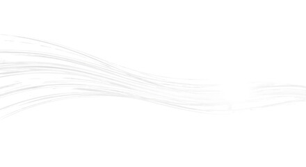 Abstract flowing silver lines isolated PNG with Transparent Background