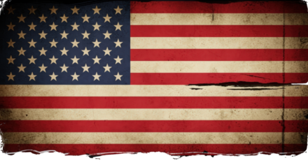 Vintage American Flag with Distressed Texture america usa united states stars stripes patriotic national symbol freedom liberty democracy republic government