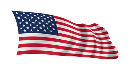 Obraz premium Waving American Flag with Stars and Stripes 7 america usa united states red white blue national symbol patriotism freedom liberty