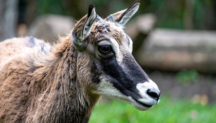 Close-up of antelope head profile