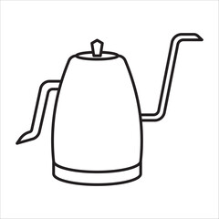 Kettle icon outline vector