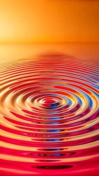 Abstract Water Ripple Effect with Vibrant Colors and Smooth Texture Perfect for Backgrounds and Modern Design Projects Warm and Inviting Tone