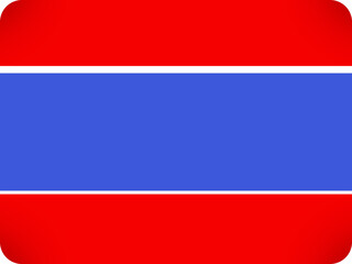 Close up of the national flag of thailand with rounded corners displaying red white and blue stripes symbolizing the nation and its people